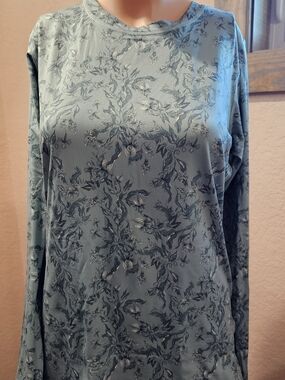 Kari Traa Fryd LS Base Layer Top Sage Floral Long Sleeve NWT